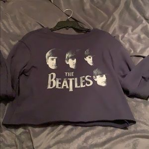 Beatles cropped sweatshirt